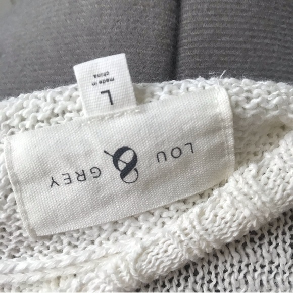 LOU & GREY Women’s Knitted Cropped Sweater Palm Print Size L - Picture 8 of 12